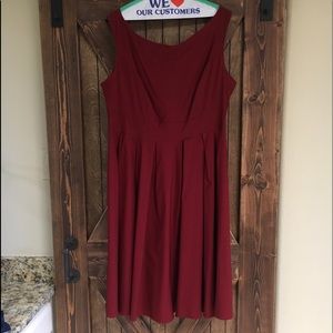 Deep Red ModCloth Miss LuLo Dress